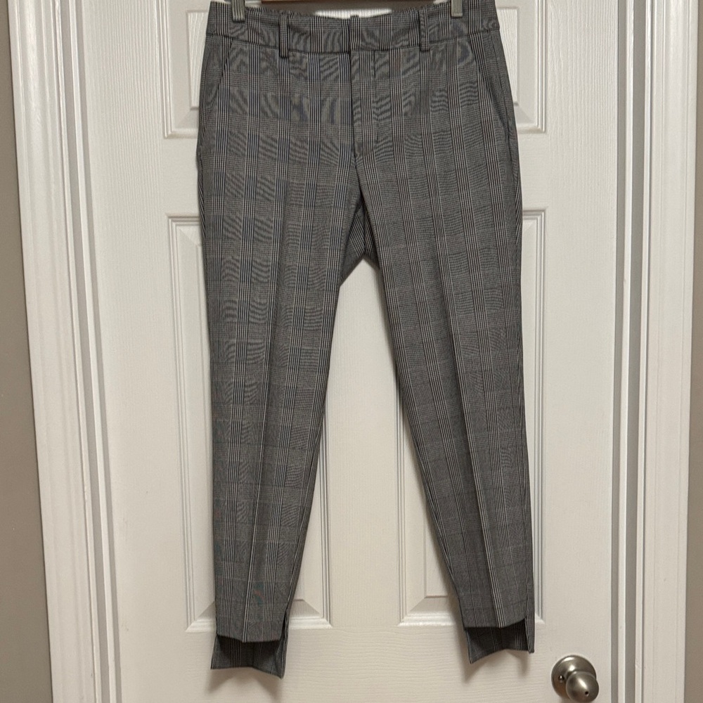 Zara Men's Charcoal Checkered Dress Pants